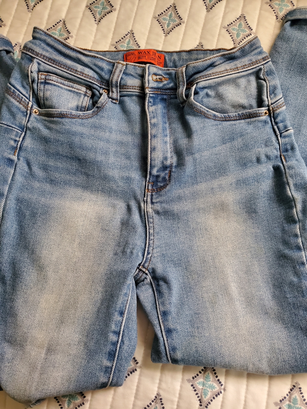 Light Blue Junior’s Denim Jeans - Wax Jean